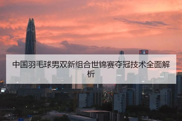 中国羽毛球男双新组合世锦赛夺冠技术全面解析